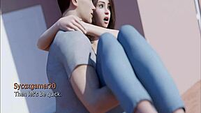 Milf with big ass intensely masturbates in heart problems game part 11.