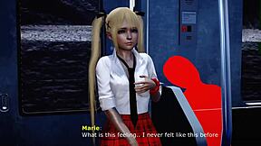 chun-li schoolgirl takes on monster cock in 3d