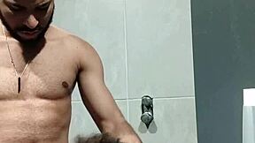 gym guy stared, so i took him to bathroom for blowjob