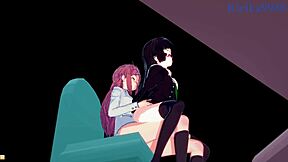 marika kato and chiaki kurihara get wild with lesbian play and futanari sex in hentai