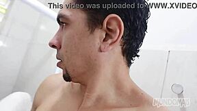 I love giving bareback blowjobs to monster cocks in the bathroom