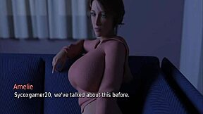 Milf with big ass intensely masturbates in heart problems game part 11.
