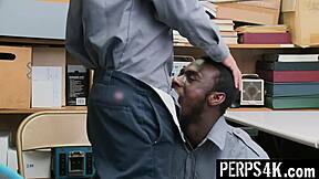 Officer punishes twink for shoplifting