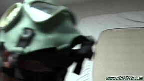 Naked army gay hazing in the shower leads to fucking