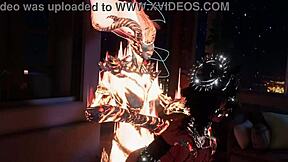 Hot animation of a Flamenco dancer in VR