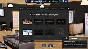 exploring harem hotel in anime game