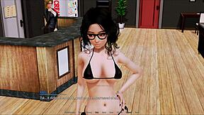 exploring harem hotel in anime game