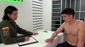 i’m shocked, this colombian cop sucked me at the station and took it rough.