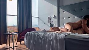 Gay fantasy unfolds in luxury hotel with beginner university student.