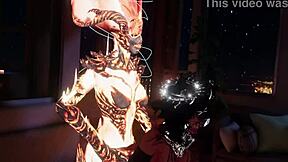 Hot animation of a Flamenco dancer in VR