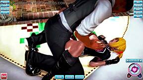 Hey, check out this hentai animation with blonde bent over in missionary sex and cumshot