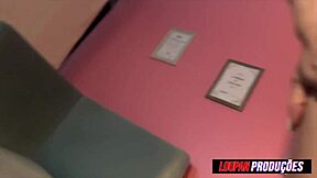 Luiza Marcato Performs Blowjob Leading to Cum in Mouth in Anime Hentai Style