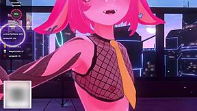 Bunny Vtuber Dominates with Futa Cock