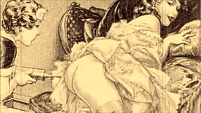 hey, ever seen a vintage erotic illustration like this?