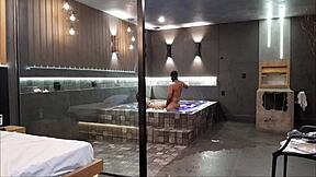 Brunette Can't Handle Monster Cock In Bathtub