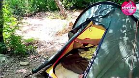 Saw Solo Masturbation Girl While Camping In Anime Hentai Style