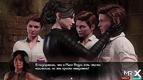 Treasure of nadia feels three pussies with one cock