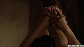 Slaves Dominate The European Mistress With Strapon In Lesbian BDSM