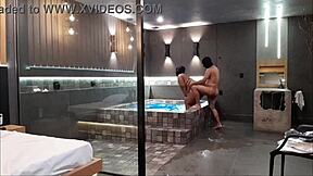 Brunette Can't Handle Monster Cock In Bathtub