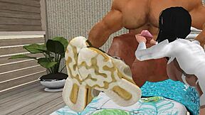 EXTREMELY HANDSOME HUNK CAM HEYWARD GETS EVERY INCH OF HIS HUGE DICK MASSAGED IN GAY SESSION