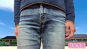 questioning behavior in torn jeans with boots at secret academy