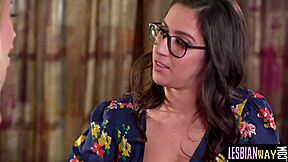 i eat cute blonde lesbian's hairy pussy so beautifully