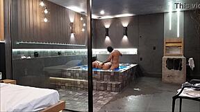 Brunette Can't Handle Monster Cock In Bathtub