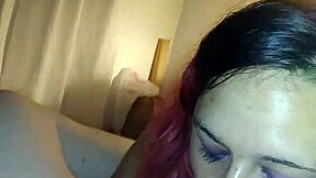 Intense Deepthroat Blowjob By Fiery Redhead