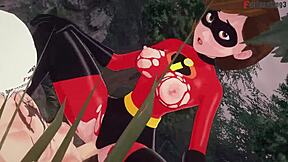 elastigirl fuck in a mission in the forest the incredibles full movie on ptrn or sheer fantasyking3 with 3d cartoon hentai.