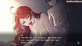 Hentai anime and game sex with Aka Bond Scene 2
