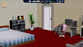 What's happening in harem hotel 106? Anime hentai game with hotel adventures