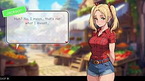 Honeysun Gameplay Part 1 with Redhead Flight Attendant