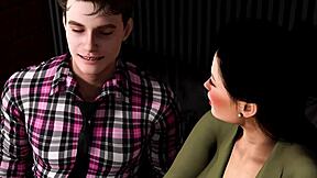 Aaron's character gets pregnant in the SFW animated porn video 'Baby bump'