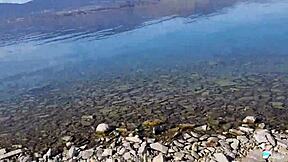 Holy Shit, Blonde Gets Doggystyle Fuck On Public Beach With Tight Pussy!