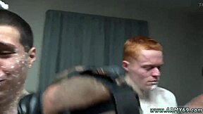 Detailed Scenes of Army Nude Men in Gay Hazing, Showering, and Intense Fucking