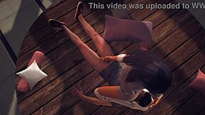 Ai încercat vreodată șezut pe față cu o fată hentai drăguță în yoga?