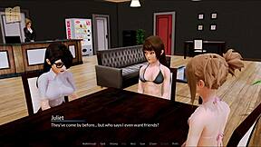 What's happening in harem hotel 106? Anime hentai game with hotel adventures