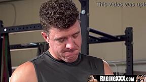 post-workout passion turns into gay anal fuck fest 😏