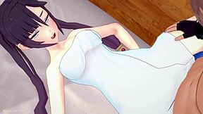 mona en su cuarto se quita la toalla para follar