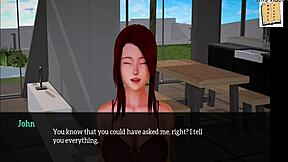 In my new family, is the erotic tension building with small tits exposed?