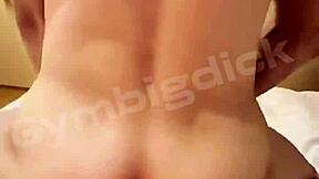 I watch this handsome gay asian couple fucking bareback in lingerie.