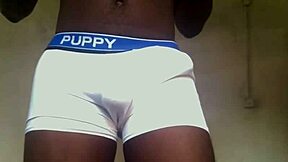 Nigerian twink with massive cock in action