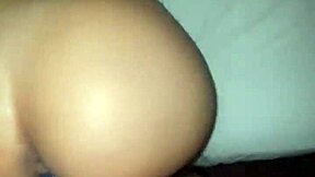 Latina beauty gets rough and tumble doggy style sex with hair pulling
