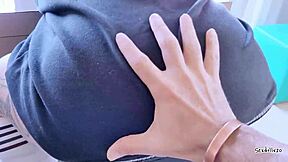 Big booty girl swallows cum in pussy filling