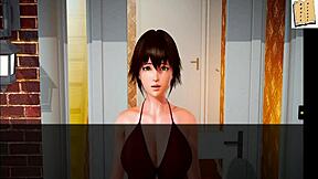 In my new family, is the erotic tension building with small tits exposed?