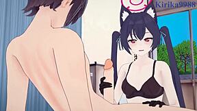 Yozakura Kirara and Kuromi Serika Engage in Intense Sex in Blue Archive Hentai