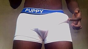 Nigerian twink with massive cock in action