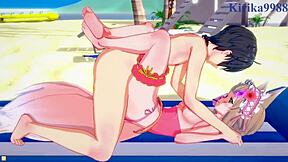 Maho, Karin e Yuuki fazem sexo intenso Princess Connect Re Dive hentai