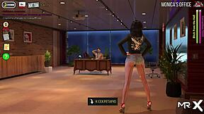 I'm playin a game in the kitchen and gettin a creampie