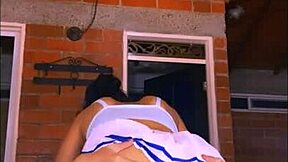 the stepdaughter's tight pussy made him go slow, but she relaxed and gave herself completely